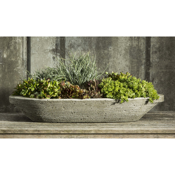 Campania International, Inc Garden Terrace Cast Stone Pot Planter